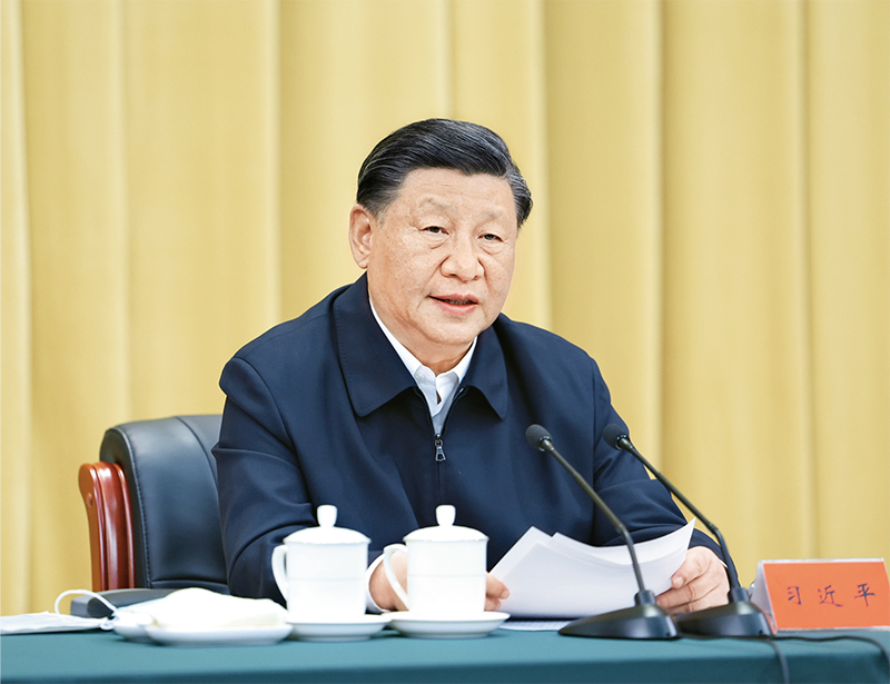 2023年6月2日，中共中央總書記、國家主席、中央軍委主席習(xí)近平在北京出席文化傳承發(fā)展座談會并發(fā)表重要講話。 新華社記者 鞠鵬/攝